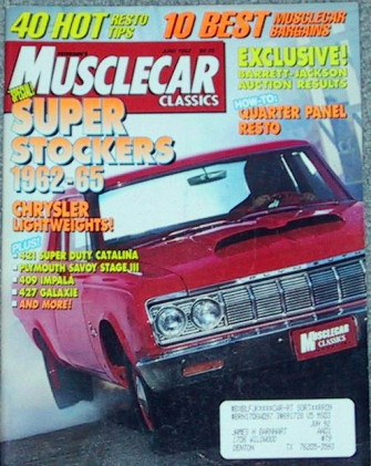 MUSCLECAR CLASSICS 1992 JUNE - S/S DRAGS, LT. WTS.